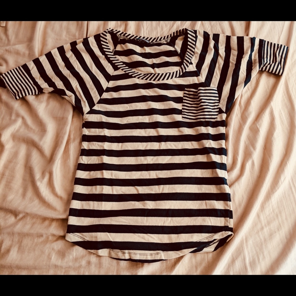 Striped short sleeve